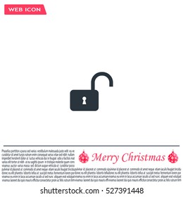 Easy open lock icon
