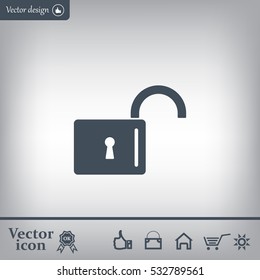 Easy open lock icon.