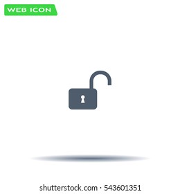 Easy open lock icon