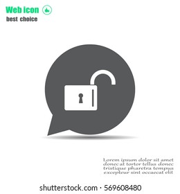Easy open lock icon.