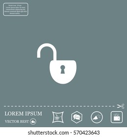 Easy open lock icon