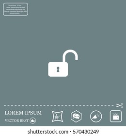 Easy open lock icon