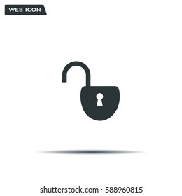 Easy open lock icon