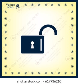 Easy open lock icon.