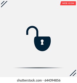 Easy open lock icon