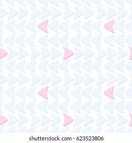 easy painted pattern of pink and gray geometric shapes