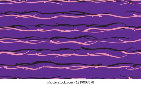 Easy pattern from smooth wavy color lines The idea of modern packaging design, tiles, textiles, wallpapers, covers, cards, corporate identity Light calligraphic waves