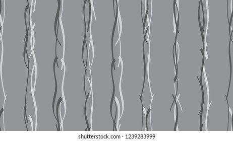 Easy pattern from smooth wavy color lines. The element of creative design for packaging, tiles, textiles, wallpapers, covers, cards, corporate identity. Light calligraphic waves.