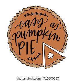 Easy as pumpkin pie