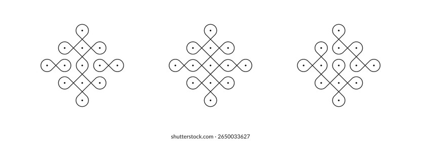 Easy Rangoli Kolam for daily use!