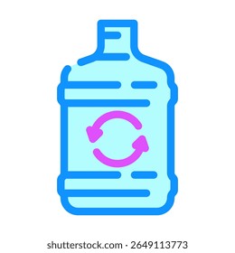 Vector de icono de color de relleno fácil. Muestra de relleno fácil. ilustración de símbolo aislado