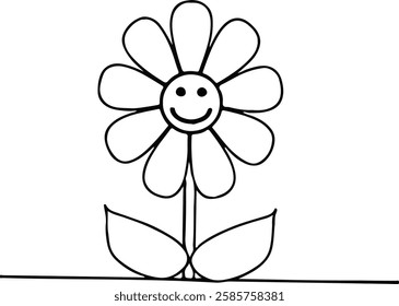 Easy Simple Drawings In Flower