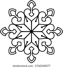 easy and simple mandala for coloring book, easy mandala 166
