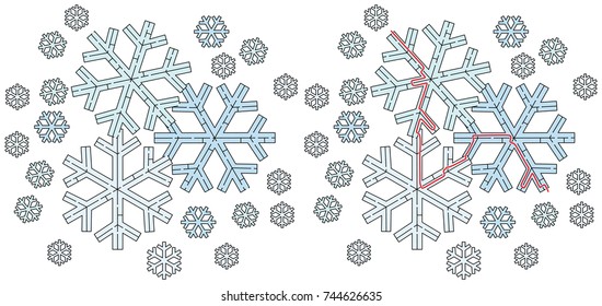 snowflake maze