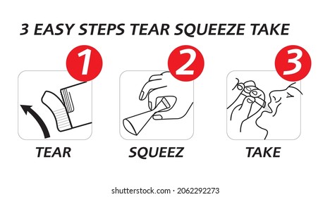 Easy Steps Tear Squeeze Take Sachets How To Use Sachet Powder Medicine