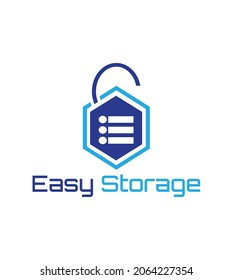 Easy storage logo for technology company