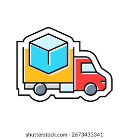 easy transport color icon vector. easy transport sign. isolated symbol illustration