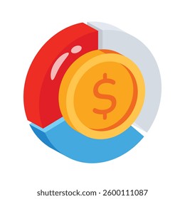Easy to use 3d style icon of business infographics
