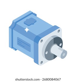 Icono de estilo 3d fácil de usar de la bomba de agua casera