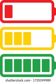 easy to use and edit illustration vector icon of battery life