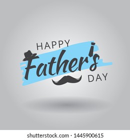 Easy to use and editable "Father's day" vector