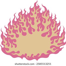 Easy to use flame shaped frame