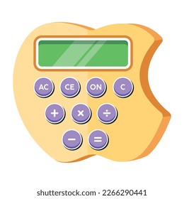 Easy to use flat design of calculator 