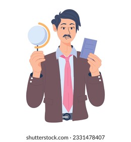 Easy to use flat illustration of office globe 