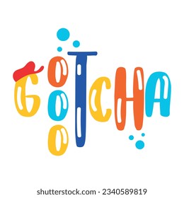 Easy to use flat sticker of gotcha 