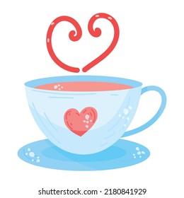Easy to use flat sticker of love tea 
