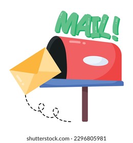 Easy to use flat sticker of mailbox 