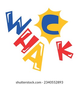 Easy to use flat sticker of whack 