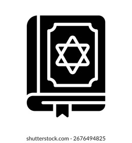Fácil de usar ícone de glifo do livro de arqueologia aberto
