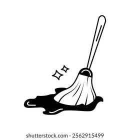 Easy to use icon of floor cleaning, ready to use vector