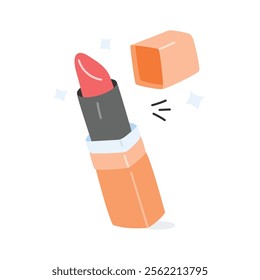 Easy to use icon of lipstick in modern style