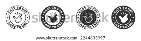 Easy to use icon set. Vector illustration. Foto stock © 