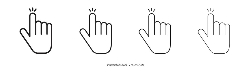 Easy to use icons. Line with editable stroke.