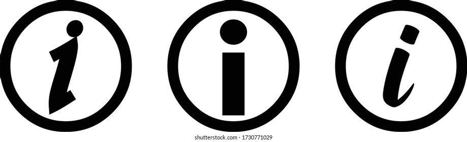 easy to use illustration vector icon of info button