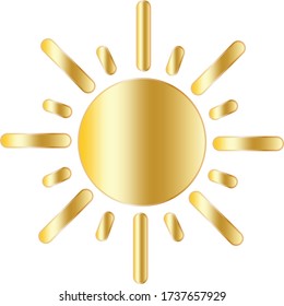 easy to use illustration vector icon of sun