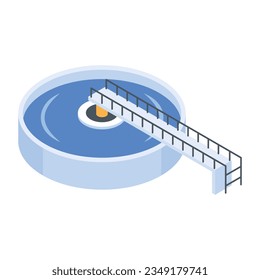 Easy to use isometric icon of factory 