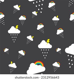 easy use seamless icyrain pattern