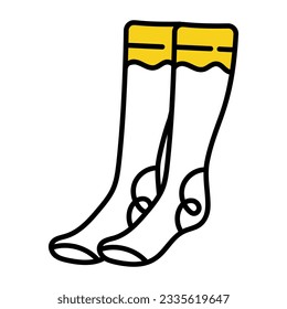 Easy to use sketchy icon of socks 