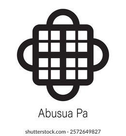 Easy to use solid icon of abusua pa 