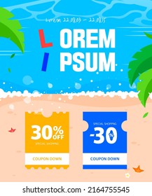 Easy to use summer event template 