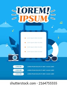 Easy to use summer event template 