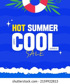 Easy to use summer shopping typography 