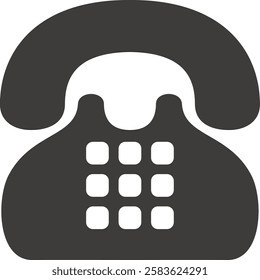 Easy to use telephone icon