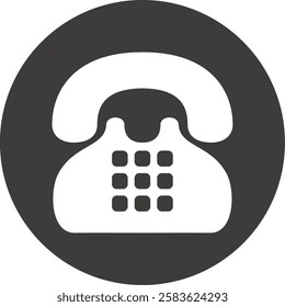 Easy to use telephone icon