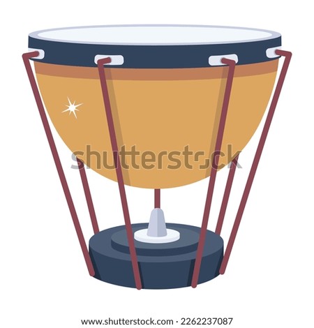 Easy to use timpani drum flat design  Foto stock © 