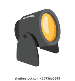 Easy to use trendy 3d style icon of stage light